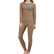 Charger l&#39;image dans la galerie, Sous-vêtement thermique femme sous-vêtement fonctionnel ensemble BR001 shirt pantalon personnalisé avec photo texte prénom
