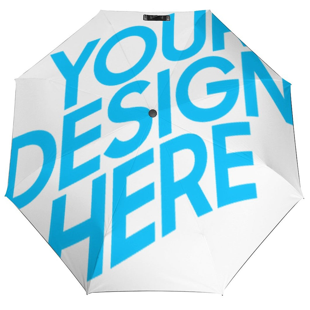 Parapluie de poche parapluie automatique à 3 volets ZYS03-8K impression extérieure/vinyle à l'intérieur personnalisée avec photos logos