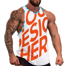 Charger l&#39;image dans la galerie, Tank top Gilet chemise sans manches Débardeur homme BKREV1 personnalisé avec photo logo texte motif (Impression des multi-images)
