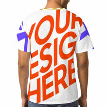 Charger l&#39;image dans la galerie, T-shirt tee shirt pour homme femme original personnalisé avec photo logo motif texte (conception multi-images)
