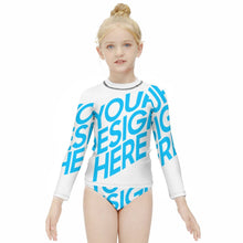 Charger l&#39;image dans la galerie, Maillot de bain/Surf à manches longues fille deux pièces NT020 impression personnalisé avec photo motif logo texte
