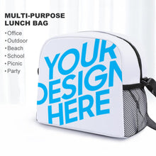 Charger l&#39;image dans la galerie, Sac personnalisé repas tout imprimé avec bandoulière réglable
