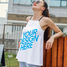 Charger l&#39;image dans la galerie, Gilet Tank Top débardeur avec bretelles moderne chic femme personnalisé avec photo motif texte logo
