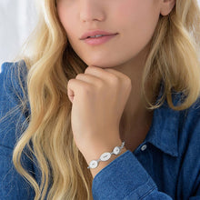 Charger l&#39;image dans la galerie, Bracelet ovale S0023 pour femme longueur réglable gravure personnalisé avec texte prénom
