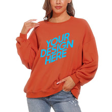 Charger l&#39;image dans la galerie, Sweat / pull ample en peluche à manches bouffantes D85 Personnalisé
