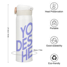 Charger l&#39;image dans la galerie, Tasse isotherme en acier inoxydable 350 ml / tasse pour café à l&#39;eau personnalisée avec texte logo photo
