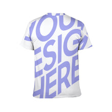 Charger l&#39;image dans la galerie, T-shirt tee shirt manches courtes entièrement imprimé pour hommes personnalisé avec photo et texte
