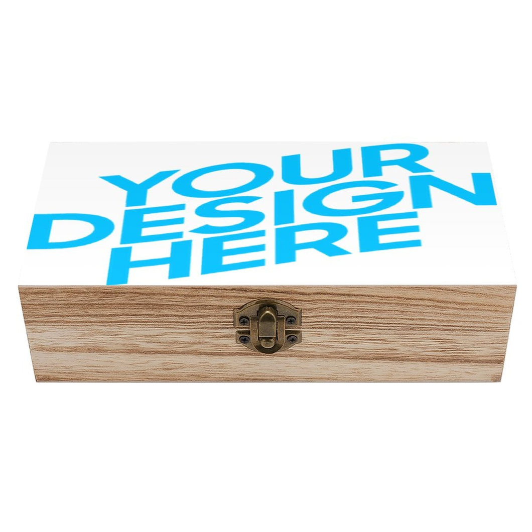 Boîte de rangement en bois avec couvercle JJ0531011 impression personnalisée avec photo texte motif logo