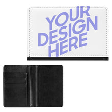 Charger l&#39;image dans la galerie, Couverture de passeport de PU / étui protecteur à passeport personnalisé avec photo texte motif logo
