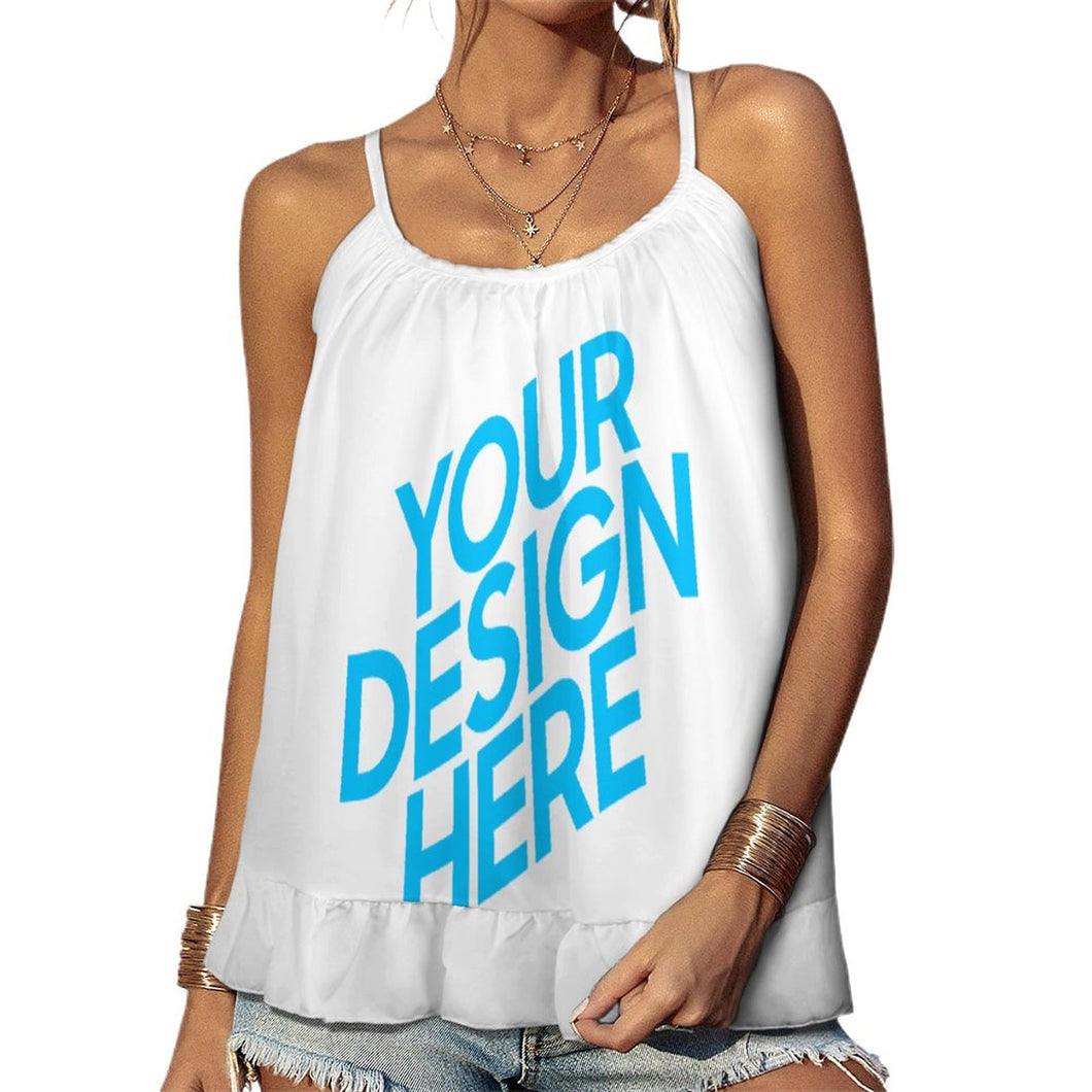 Impression d’image unique Top bretelle femme NK personnalisé avec photo logo texte motif