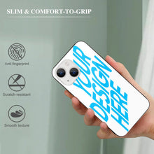 Charger l&#39;image dans la galerie, Coque de téléphone en verre trempé Apple iPhone 13 series impression personnalisé avec logo photo motif texte
