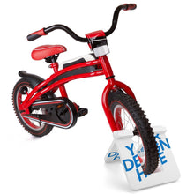 Charger l&#39;image dans la galerie, Support à bicyclette / support à vélo enfant en PVC Personnalisé avec texte et image
