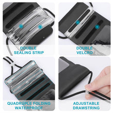 Charger l&#39;image dans la galerie, Sac étanche pour téléphone portable personnalisé avec photo logo texte
