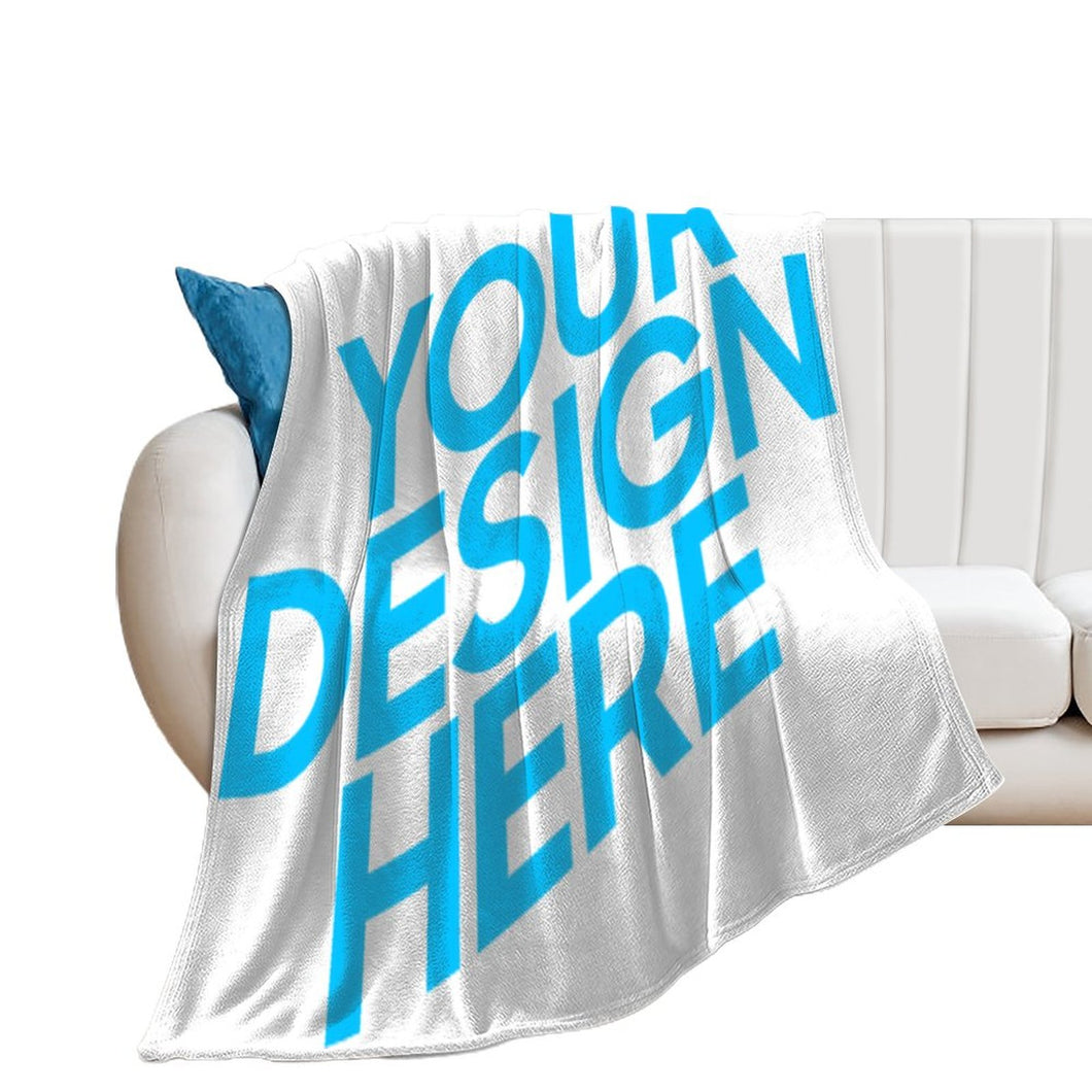 Couverture flanelle design unique à la maison confortable personnalisée avec photo image logo motif texte
