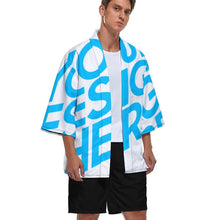 Charger l&#39;image dans la galerie, Veste style kimono ample moderne homme ZS904 personnalisée avec photo texte motif
