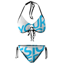Charger l&#39;image dans la galerie, Bikini triangle maillot de bain 2 pièces grande taille femme BK2059 personnalisé avec photo logo motif texte
