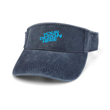 Charger l&#39;image dans la galerie, Chapeau pare-soleil en jean de sport Unisexe personnalisé avec photo motif logo texte
