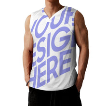 Charger l&#39;image dans la galerie, Impression d’image unique Débardeur de sport / Gilet de Basket homme sans manche RK personnalisé avec photo logo texte motif

