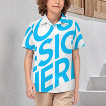 Charger l&#39;image dans la galerie, Chemise manches courtes garçon avec poche 225 personnalisé avec photo texte prénom (conception une image)
