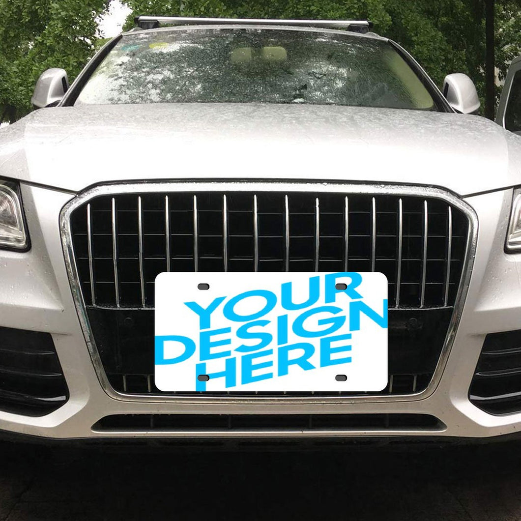 Plaque d'immatriculation de voiture en aluminium 15x30cm Personnalisé avec photo et logo