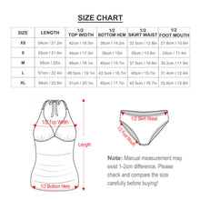 Charger l&#39;image dans la galerie, Maillot de bain tankini ensemble 2 pièces pour femme personnalisé avec photo logo motif texte conception multi-images
