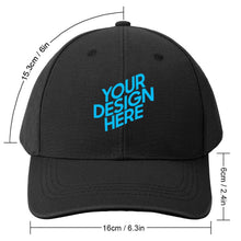 Charger l&#39;image dans la galerie, Casquette / Chapeau en jean en caoutchouc courbé pour enfant personnalisé avec photo logo texte motif

