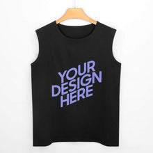 Charger l&#39;image dans la galerie, Débardeur de sport Gilet tank top sans manches homme en coton personnalisé avec photo logo texte motif
