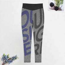 Charger l&#39;image dans la galerie, Leggings de Sport / Pantalon de Yoga en Nid d&#39;abeille Taille Haute Stretch pour Femme YJ050 Personnalisé Impression Complète Multi-Image Avec Texte Motif Logo Photo
