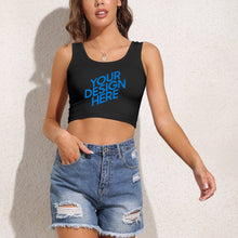 Charger l&#39;image dans la galerie, Gilet à col en U femme coton A-010 Personnalisé avec photo et texte
