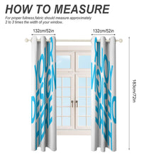 Charger l&#39;image dans la galerie, Rideau perforé design en ligne (deux pièces symétriques) personnalisé avec photo image logo motif texte

