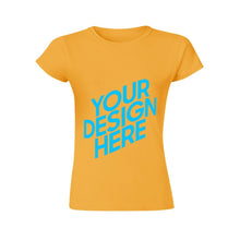 Charger l&#39;image dans la galerie, T-shirt tee shirt original design en ligne femme à manches courtes personnalisé avec photo image logo texte motif
