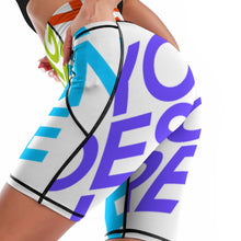 Charger l&#39;image dans la galerie, Pantalon de yoga court pour femme Sport Yoga Short YJ008 personnalisé avec texte de motif photo (conception multi-images)

