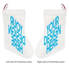 Charger l&#39;image dans la galerie, Chaussettes de Noël à suspendre en peluche courte JJ0525001 impression personnalisées avec logo photo motif texte
