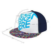 Charger l&#39;image dans la galerie, Casquette/Chapeau de baseball plate en caoutchouc de couleur Adulte Ados FS0809011 impression personnalisé avec photo logo texte motif
