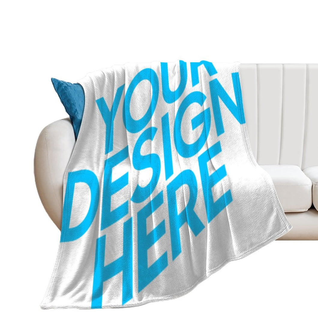 Couverture en peluche Adulte enfant confortable personnalisée avec photo image logo motif texte