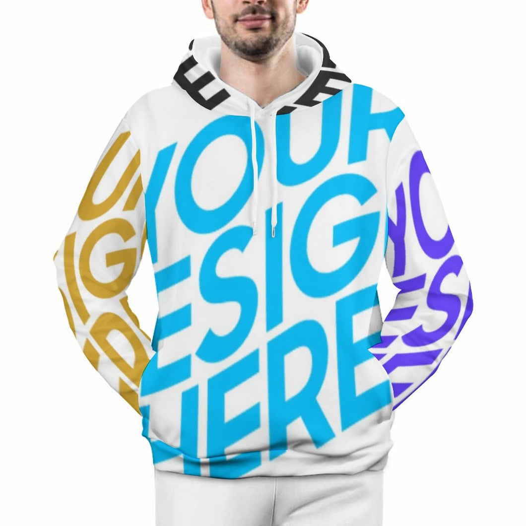 Sweat à capuche polaire homme FS0816072 Personnalisé avec photo et image (Conception multi-images)
