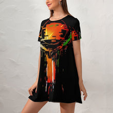 Charger l&#39;image dans la galerie, Short sleeved dress for women-Customer customization

