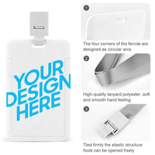 Charger l&#39;image dans la galerie, Coque badge de travail professionnel personnalisé avec photo image logo motif texte
