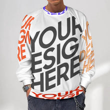 Charger l&#39;image dans la galerie, Pull sweat col rond homme A27H personnalisée avec prénom motif texte (conception multi-images)
