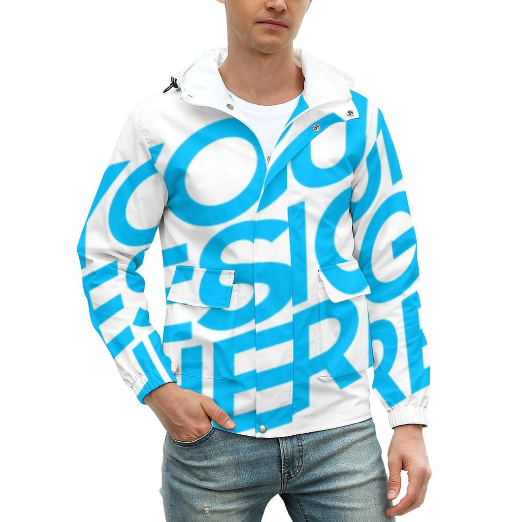 Impression d’image unique veste courte oversize / grande taiile homme A537 personnalisée avec photo motif logo texte