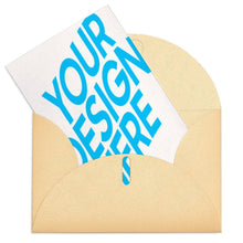 Charger l&#39;image dans la galerie, Carte de voeux / carte postale verticale impression personnalisée avec photo logo motif texte
