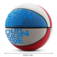 Charger l&#39;image dans la galerie, Impression d’image unique Basketball en cuir JJ0526003 sport personnalisée avec logo photo motif texte
