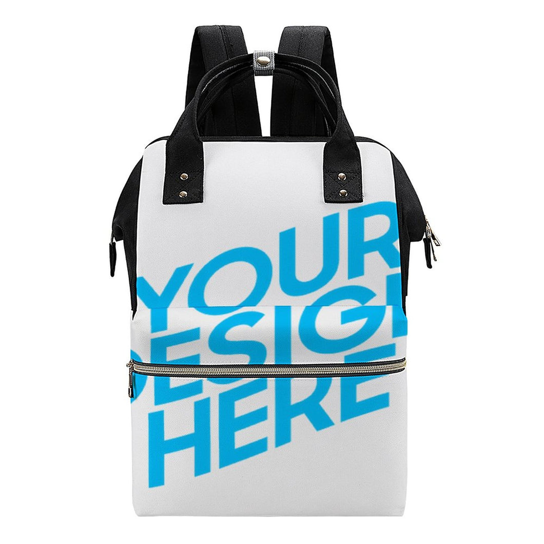 Sac à dos momie étanche personnalisé avec prénom photo texte logo