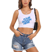 Charger l&#39;image dans la galerie, Gilet à col en U femme coton A-010 Personnalisé avec photo et texte
