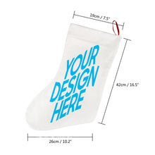 Charger l&#39;image dans la galerie, Chaussettes de Noël à suspendre en peluche courte JJ0525001 impression personnalisées avec logo photo motif texte
