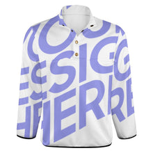 Charger l&#39;image dans la galerie, Sweat à capuche ample d&#39;hiver avec boutons col montant homme personnalisée avec photo texte motif logo (impression complète Une Image)
