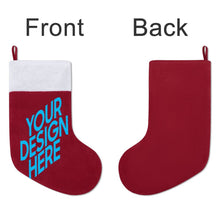 Charger l&#39;image dans la galerie, Chaussettes de Noël à suspendre en polyester JJ0525011 impression personnalisées avec motif photo logo texte
