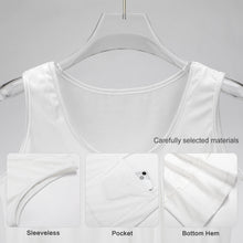 Charger l&#39;image dans la galerie, QQ Robe de plage robe d&#39;été imprimée sans manches col en U femme personnalisé avec photo et texte (impression d&#39;image unique)
