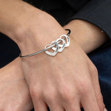 Charger l&#39;image dans la galerie, Bracelet coeur couple homme femme S0003 gravure personnalisé avec texte prénom

