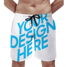 Charger l&#39;image dans la galerie, Short de plage maillot de bain long pour homme personnalisé avec photo texte
